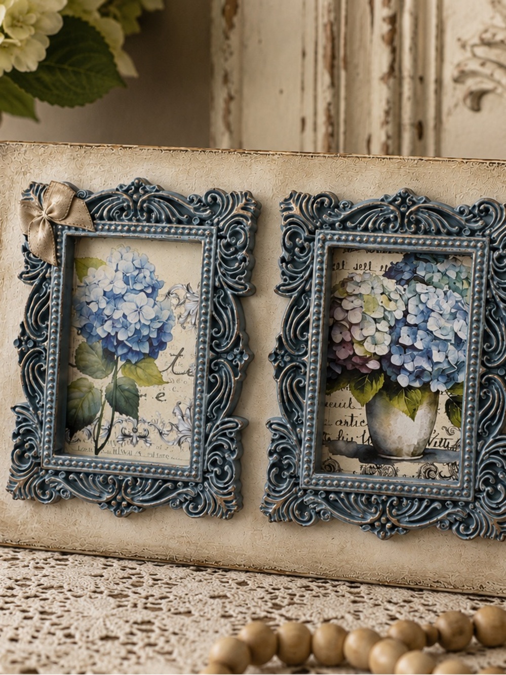 Blue Hydrangea French Country Wall Decor